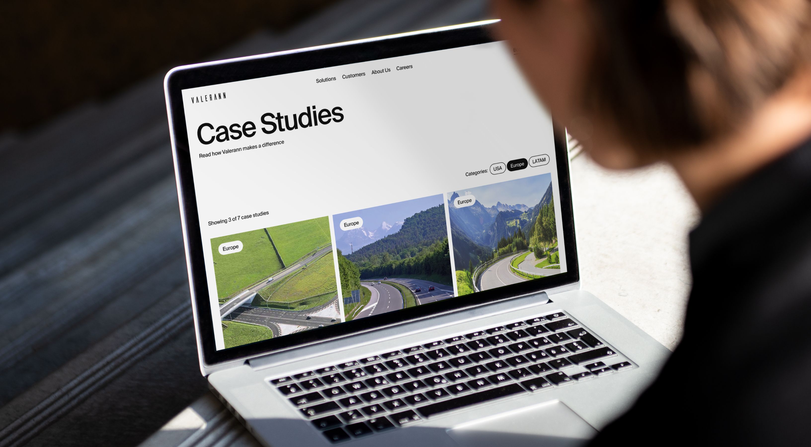 Valerann website case study page