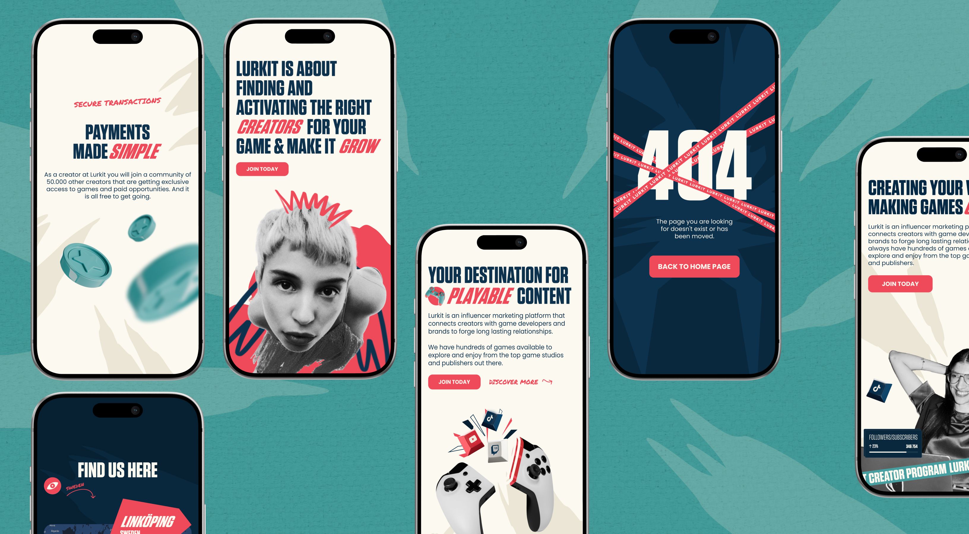 Lurkit website responsive